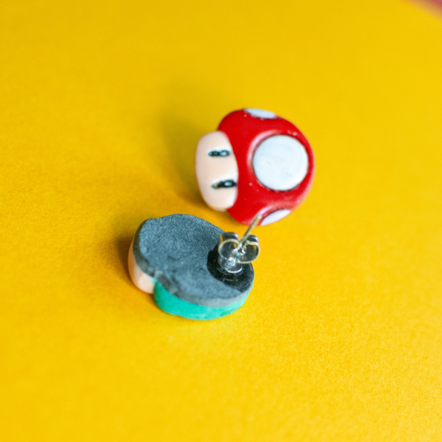 Super Mushroom Earrings and Pins