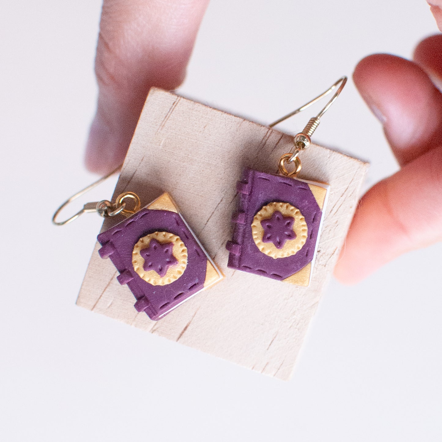 Book Charm Earrings